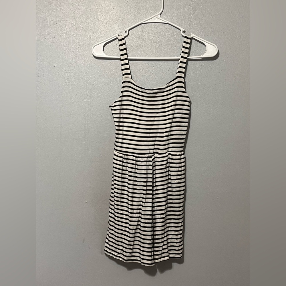 Black and white striped romper, Brand: Magic Fit, Size: Small